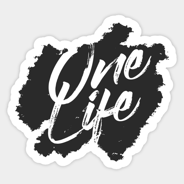 ONE LIFE Sticker by azified